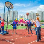 Стритбол баскетбол кольцо стойка в аренда на спортивное мероприятие