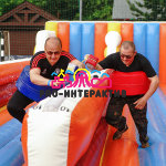 Аренда надувного аттракциона Банджи-ран на team building